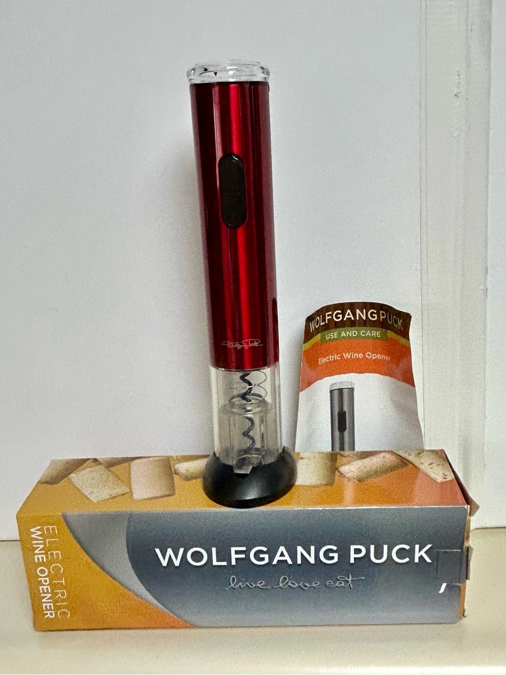 Wolfgang Puck Red Electric Wine Opener